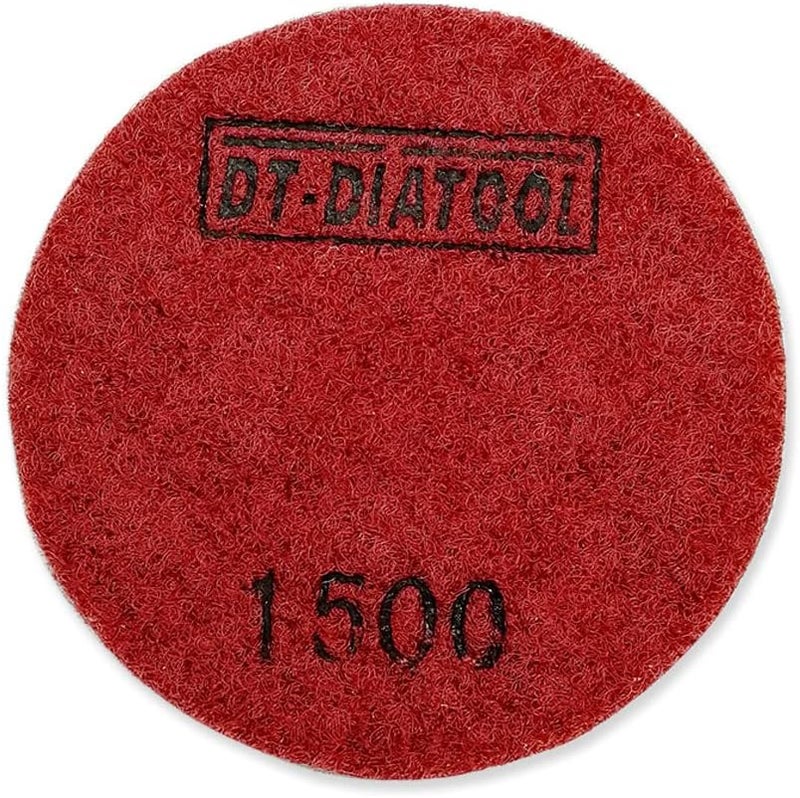 DTDIATOOL Concrete Polishing Pads 3 inch/80mm for Concrete, Cement and Terrazzo Floors Processing, Repairing and Renovating, Dry or Wet Use Diamond Grinding Pads Grit 1500 3pcs - Image 3